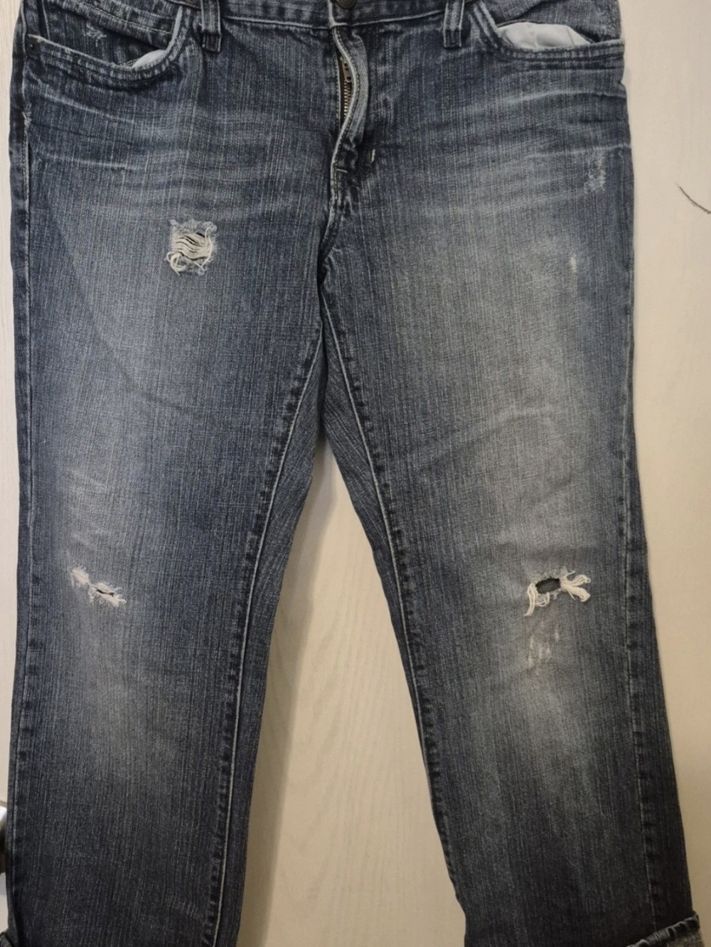 Gap Distressed Women's Blue Denim Jeans